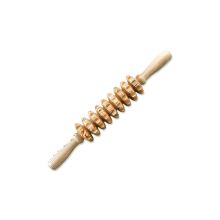 Wooden Abdomen Massage Roller 9-Wheel