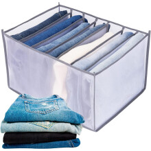 Clothes Organizer Drawer Divider Mesh Gray 1PCS