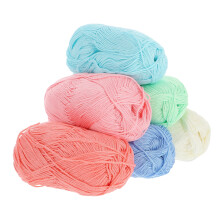 Cotton Crochet Yarn for Blankets 6 Rolls