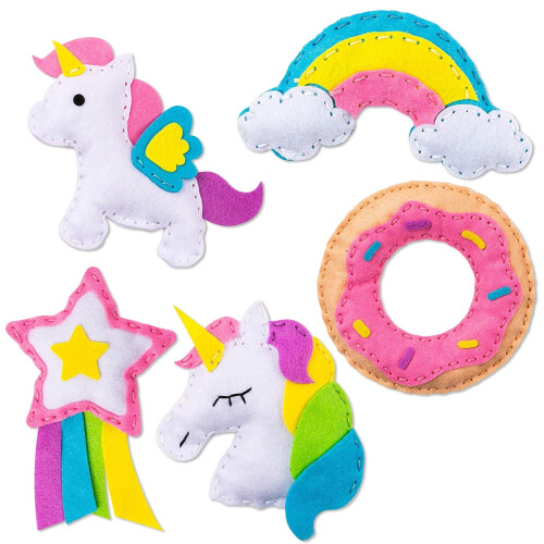 Kit de couture pour enfants avec feutrine - Loisirs créatifs éducatifs
