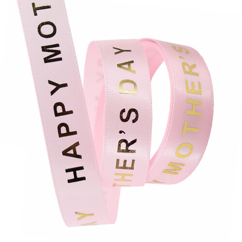 Polyester Mother's Day Ribbon for Gift Wrapping