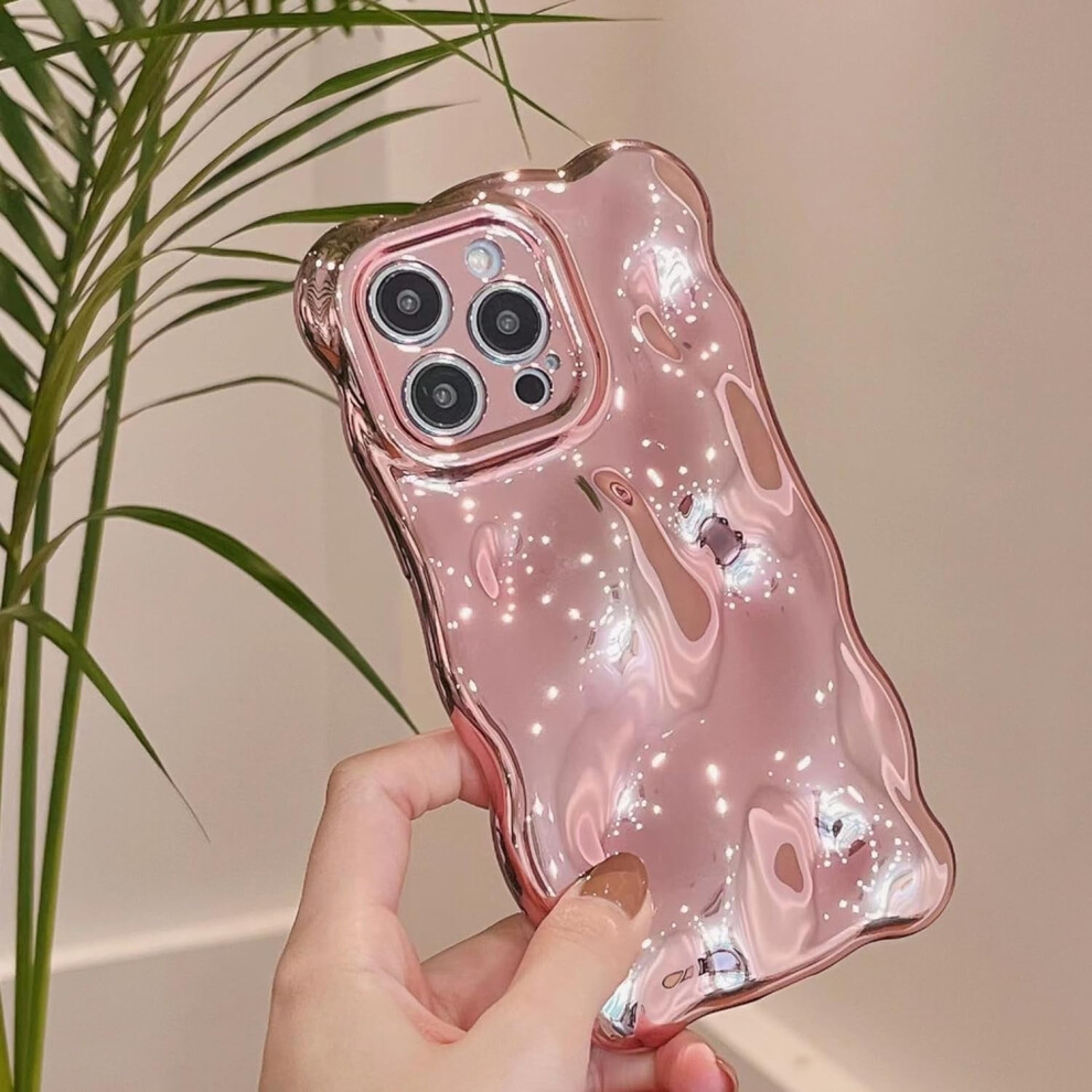 Ueebai Iphone 15 Pro 6.1 Inch Rose 3D Tpu Case Gold 393040369207