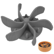 Silicone Slow Feeder Dog Bowl Insert Grey
