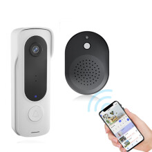 Pinnaco wireless video doorbell with chime CMOS sensor