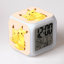 LED Alarm Clock Pokemon Pattern Digital Desk Clock
