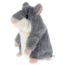 Talking Hamster Toy for Toddlers Gray Educational Repeat Toy