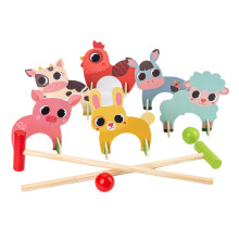 Wooden Croquet Set for Kids and Family Outdoor Play