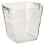 Wine Bucket Clear Square 1 Piece 1