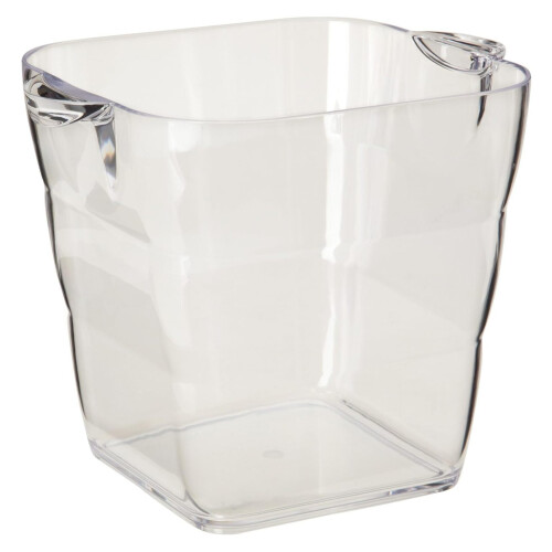 Wine Bucket Clear Square 1 Piece