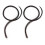 Violin bow hair tail 2 pcs 1