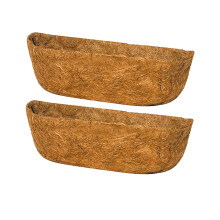 JeashCHAT Coconut Liners Half Moon 29 Inch 2 Pack