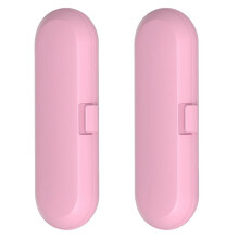 Electric Toothbrush Travel Storage Case 2 Pcs Pink