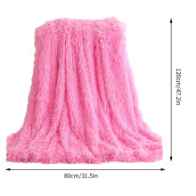 JeashCHAT plush throw blanket pink 47" x 31.5"