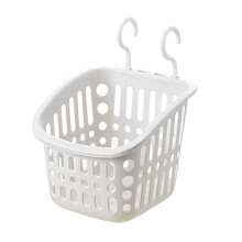 Plastic Hanging Shower Basket with Hook for Bathroom Storage