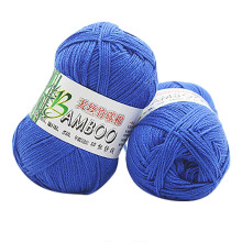 JeashCHAT cotton yarn blue soft wool 100g