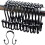 Shower Curtain Hooks Metal Double-Sliding Rust-Resistant 12 1