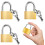 Mini Padlocks 30mm Stainless Steel 4 Pack 12 Keys 1