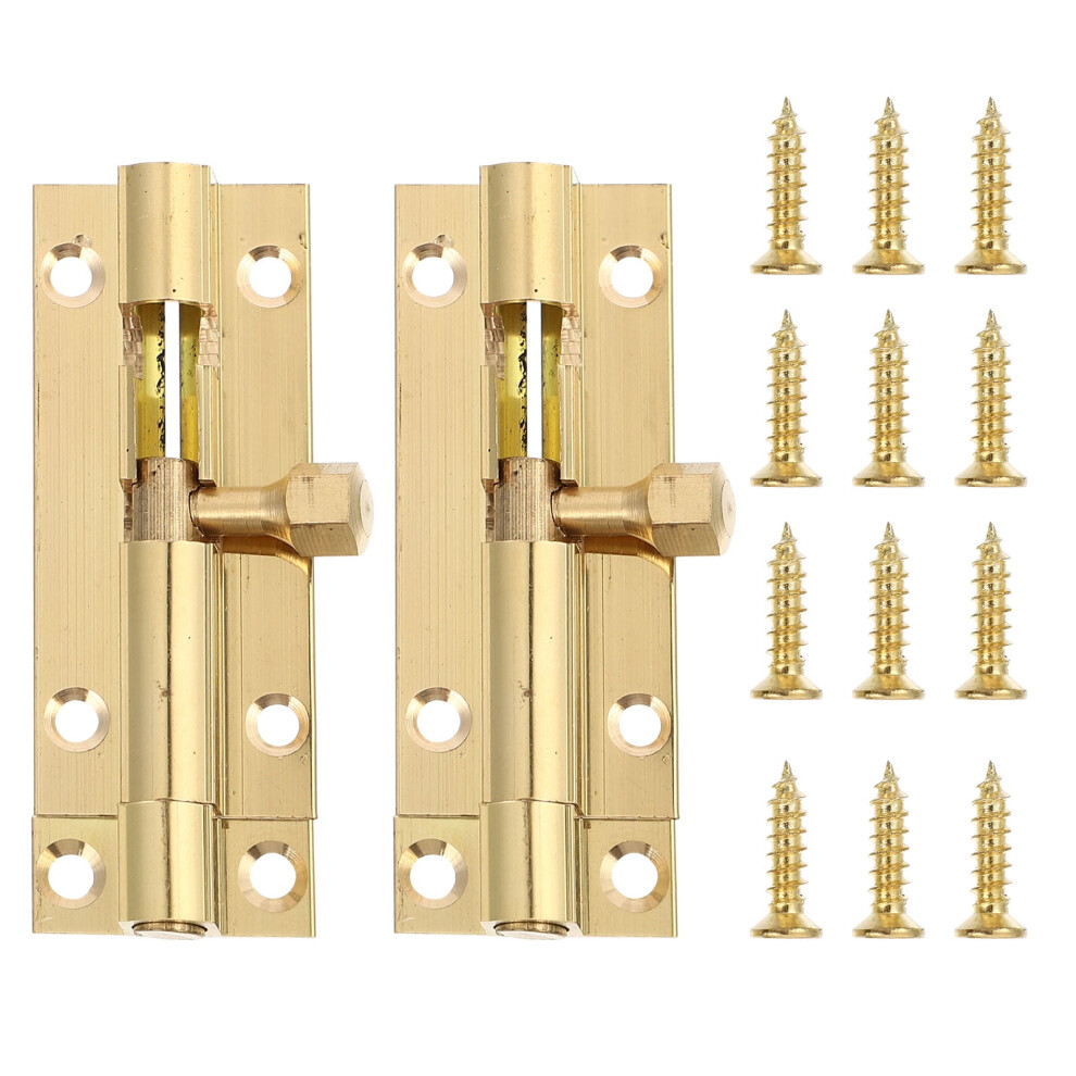 Deadbolt Lock Brass Door Bolt 2 Pcs 9314556451171