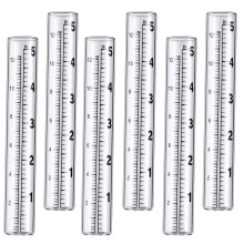 Happon plastic rain gauge replacement tubes 10-pack 5 inch