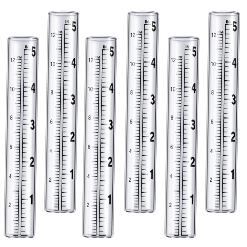 Happon plastic rain gauge replacement tubes 10-pack 5 inch