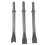 Air Hammer Chisel Set Round Shank 3 pcs High-Strength Steel 1