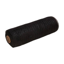 Black mesh ribbon roll for wreath making 10 in x 30 ft
