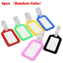 Luggage ID Tags Plastic Suitcase Labels 4 Pack