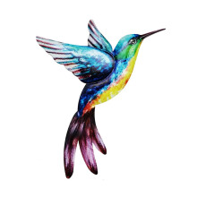 Metal Bird Wall Art Outdoor Hanging Sculpture