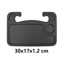 Car Steering Wheel Tray Left Wind Black 0.03 oz