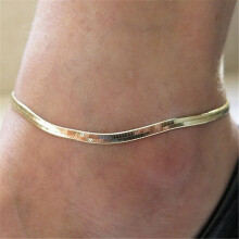 Buytra silver or gold plated ankle bracelet 1 pc