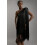 (Black, M) GY26142 Elegantes Fransen-Partykleid mit dynamischem Rock 1