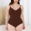 (Dark brown, M/L) Sømløs magekontrollbody for kvinner, kroppsformer, slankeundertøy 1