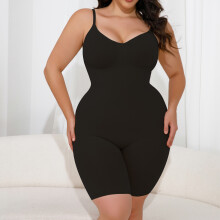 (Square black, XL/2XL) Hourglass Waist Body Shaper – Postpartum Seamless Shapewear for Tummy Control & Butt Lift