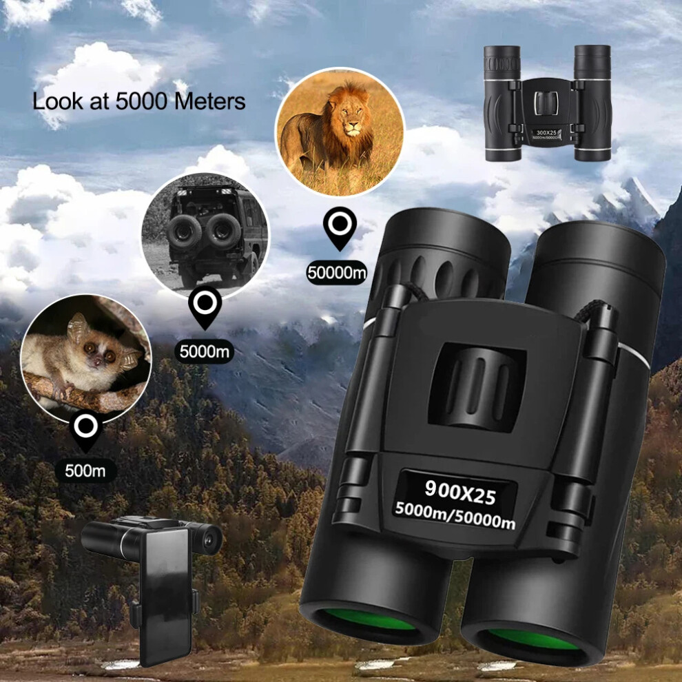 (Children's Mini Version) Binoculars 900X25 Hd High Magnification Professional Handheld Outdoor Portable Phone Photography Kit 7869670108606