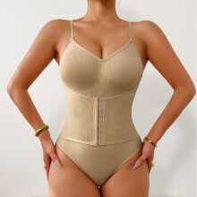 (Skin color, XXL) Body modellante da donna: solleva i glutei, scolpisce la schiena, snellisce la vita, controlla l'addome.