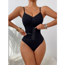 (Black, L) Women's Shaping Bodysuit: Butt Lift, Back Sculpt, Waist Cinch, Tummy Control