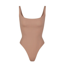 (Skin color, 3XL) Sportlicher Shapewear-Body, figurbetontes Damen-Tanktop, schmeichelhaftes Trägertop