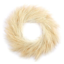 Pampas Grass Wreath Artificial Farmhouse Style 1 Pack