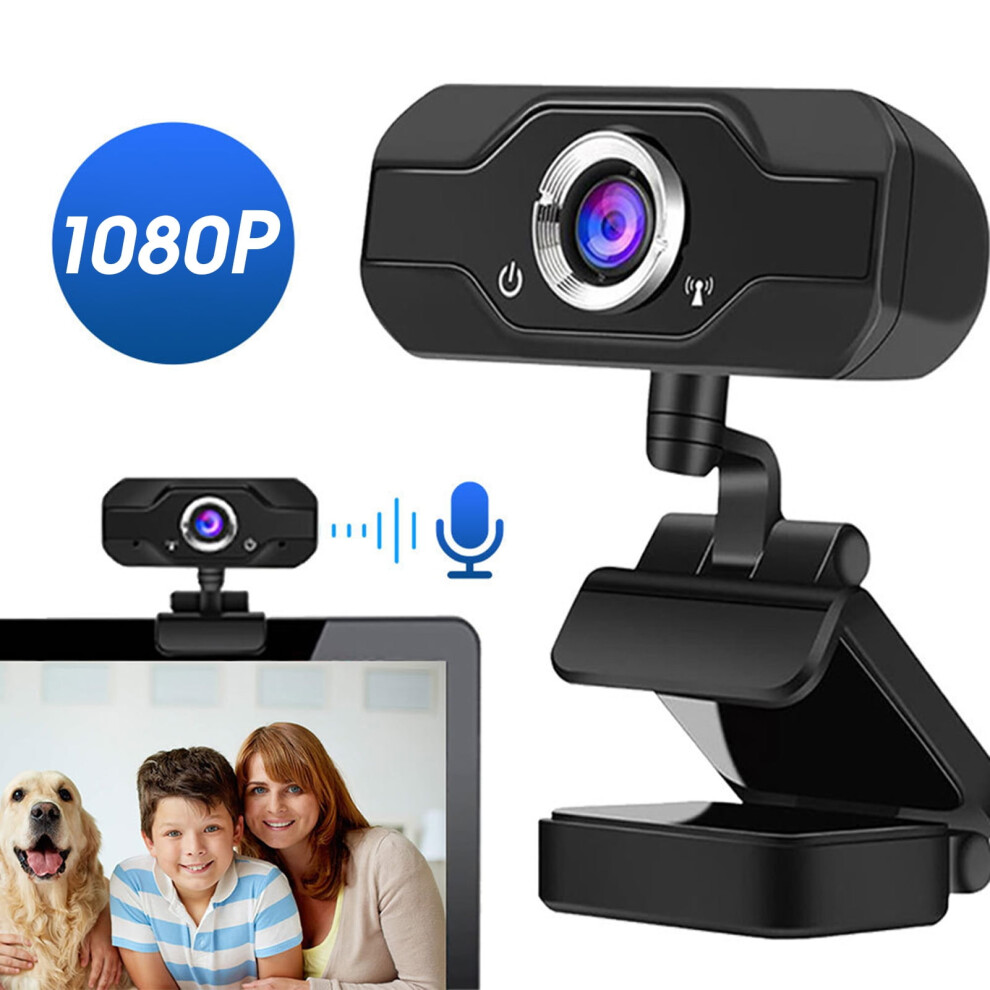 Hd Webcam With Microphone 1080P Usb For Desktop Laptop 9370362168696