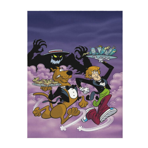 Scooby Doo plush throw blanket 50" x 40"