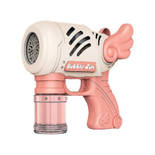 (Pink) 10 Holes Bubble Gun Bubble Blower Machine Blaster Bubble Launcher Toys