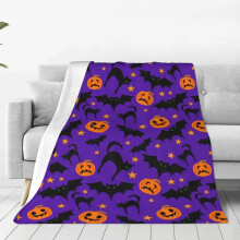Halloween throw blanket coral fleece 50x60 inches