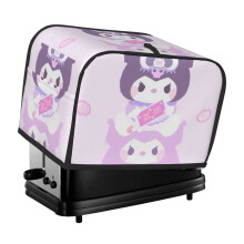 Kuromi toaster cover 2-slice polyester dust and fingerprint