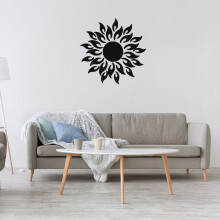 Sunflower acrylic mirror wall sticker home decoration