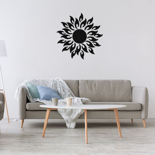 Sunflower acrylic mirror wall sticker home decoration