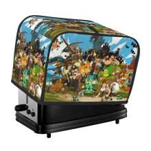 Wakfu toaster cover 2-slice polyester dust and fingerprint