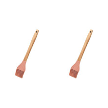 Grill Brush with Roundwood Handle 2 pcs