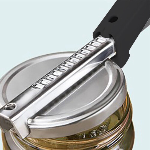 Adjustable can opener for cans and bottle caps