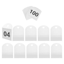 10St Herbruikbare Nummerkaarten Voor Kleding Hangers Voor Live Verkoop