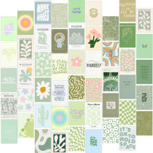 Décoration murale imprimée pour chambre d'étudiante, décoration preppy pour chambre d'ado, jolie décoration pour chambre d'étudiante, kit de
